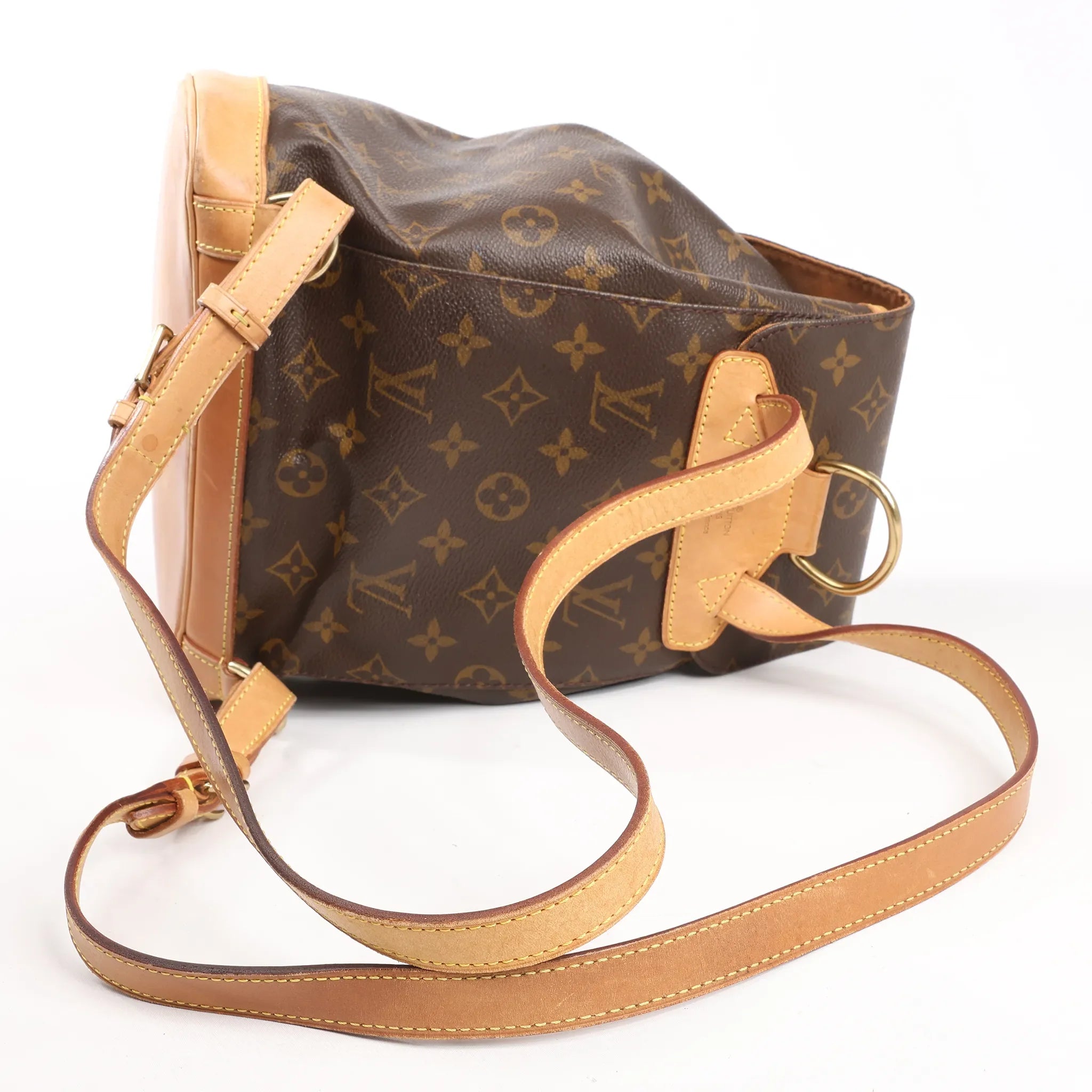 Louis Vuitton Montsouris MM Monogram Canvas Vintage Backpack in Brown M51136