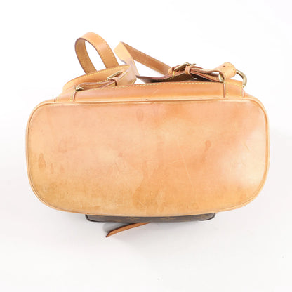 Louis Vuitton Montsouris MM Monogram Canvas Vintage Backpack in Brown M51136