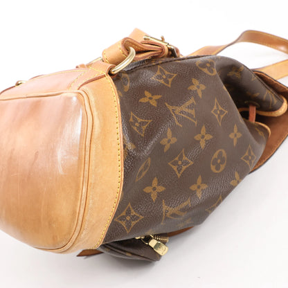 Louis Vuitton Montsouris MM Monogram Canvas Vintage Backpack in Brown M51136