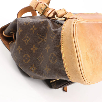 Louis Vuitton Montsouris MM Monogram Canvas Vintage Backpack in Brown M51136