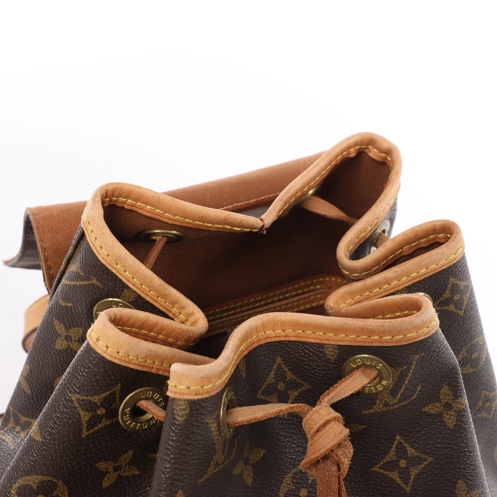 Louis Vuitton Montsouris MM Monogram Backpack in Brown M51136
