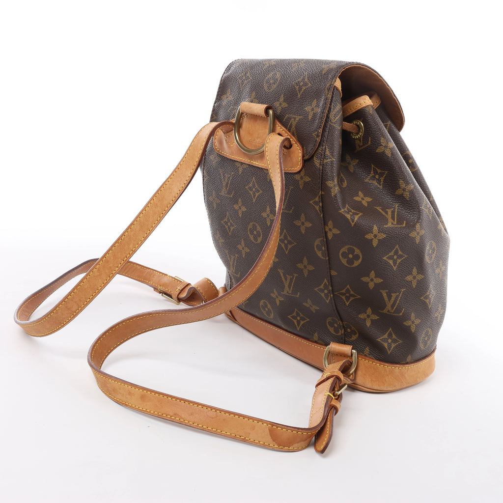 Louis Vuitton Montsouris MM Monogram Backpack in Brown M51136