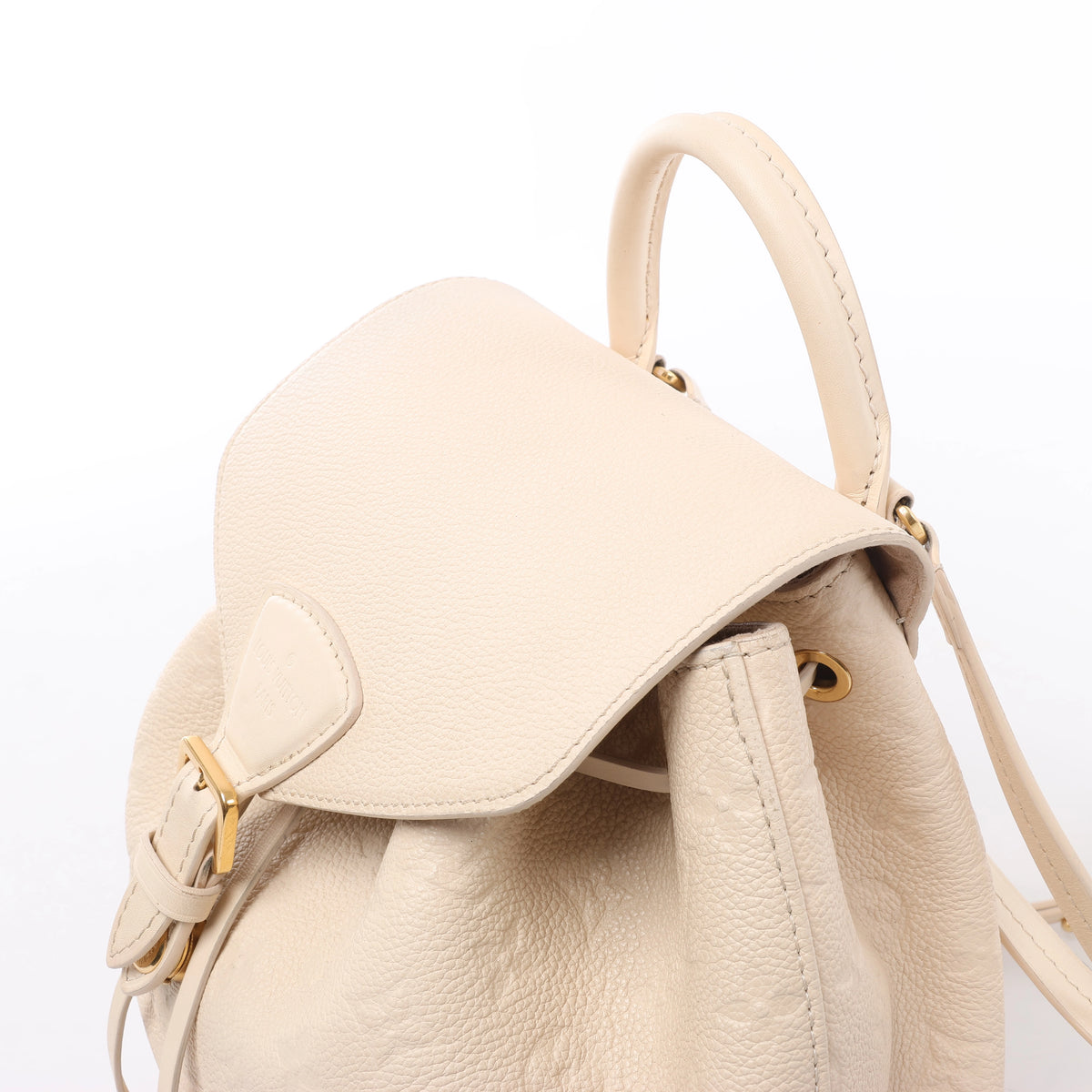 Mochila vintage de lona Louis Vuitton Montsouris MM Monogram en marrón M51136