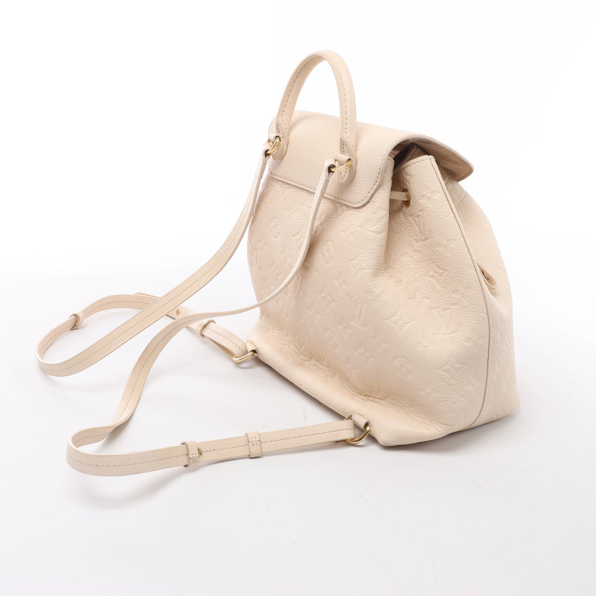 Mochila vintage de lona Louis Vuitton Montsouris MM Monogram en marrón M51136