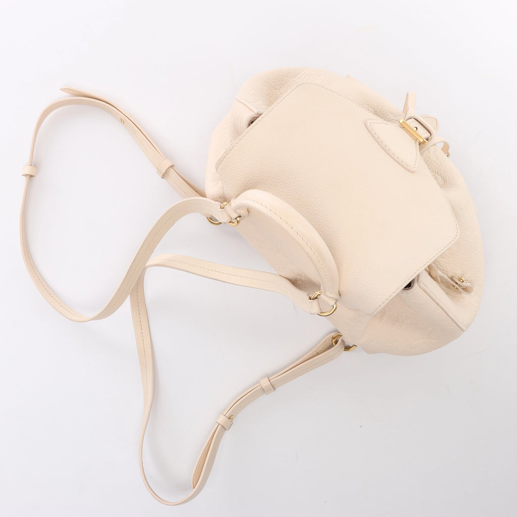Mochila vintage de lona Louis Vuitton Montsouris MM Monogram en marrón M51136