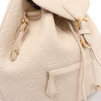 Mochila vintage de lona Louis Vuitton Montsouris MM Monogram en marrón M51136