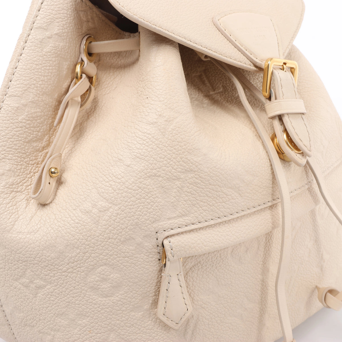 Mochila vintage de lona Louis Vuitton Montsouris MM Monogram en marrón M51136