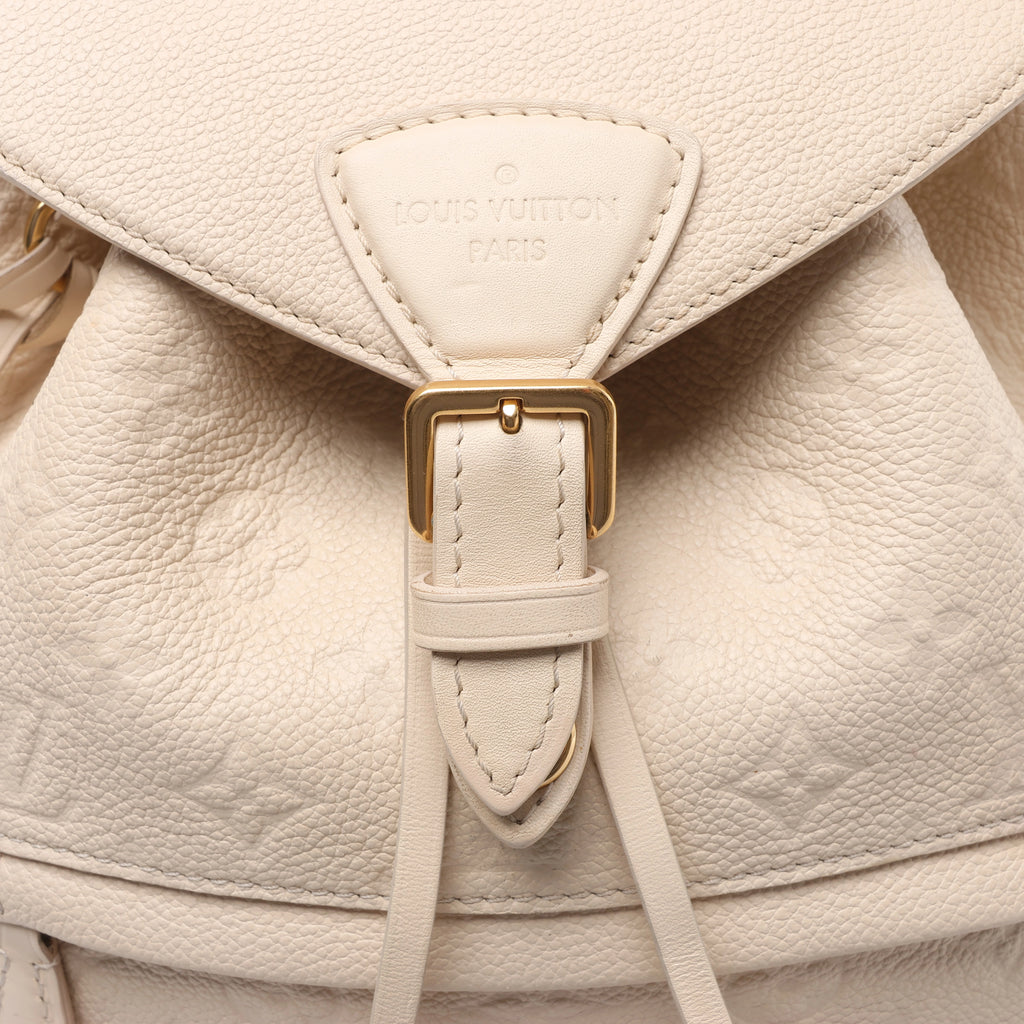 Mochila vintage de lona Louis Vuitton Montsouris MM Monogram en marrón M51136