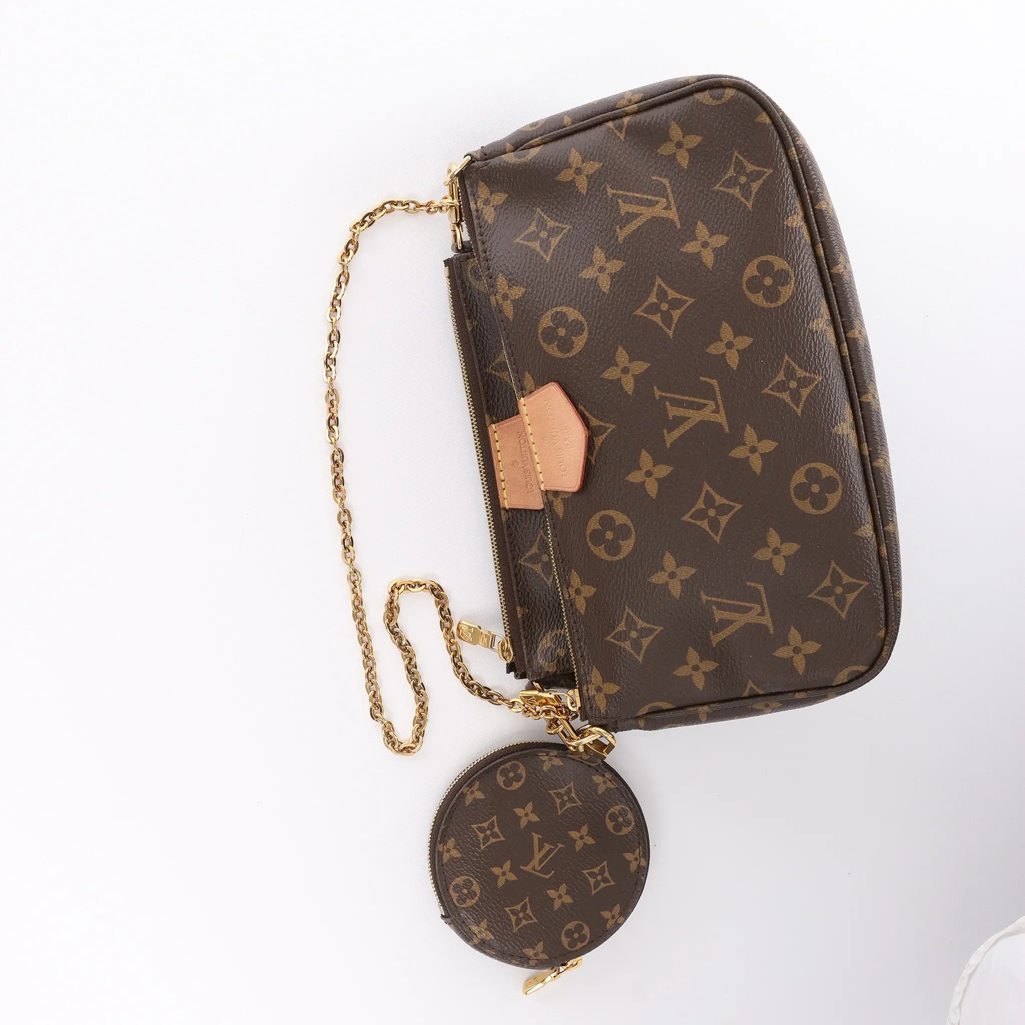 Louis Vuitton Multi Pochette Accessoires Monogram Canvas Handbag in Brown