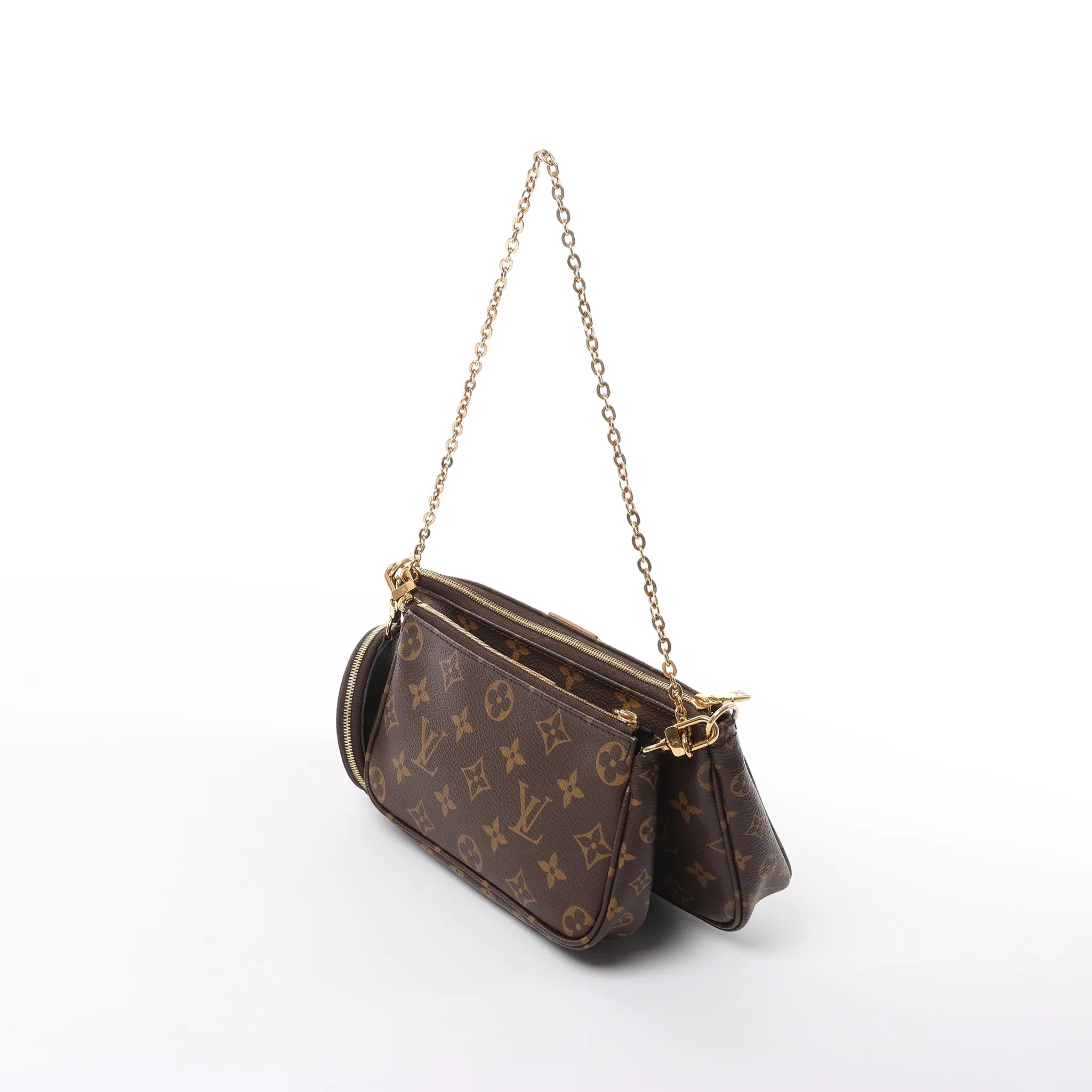 Louis Vuitton Multi Pochette Accessoires Monogram Canvas Handbag in Brown