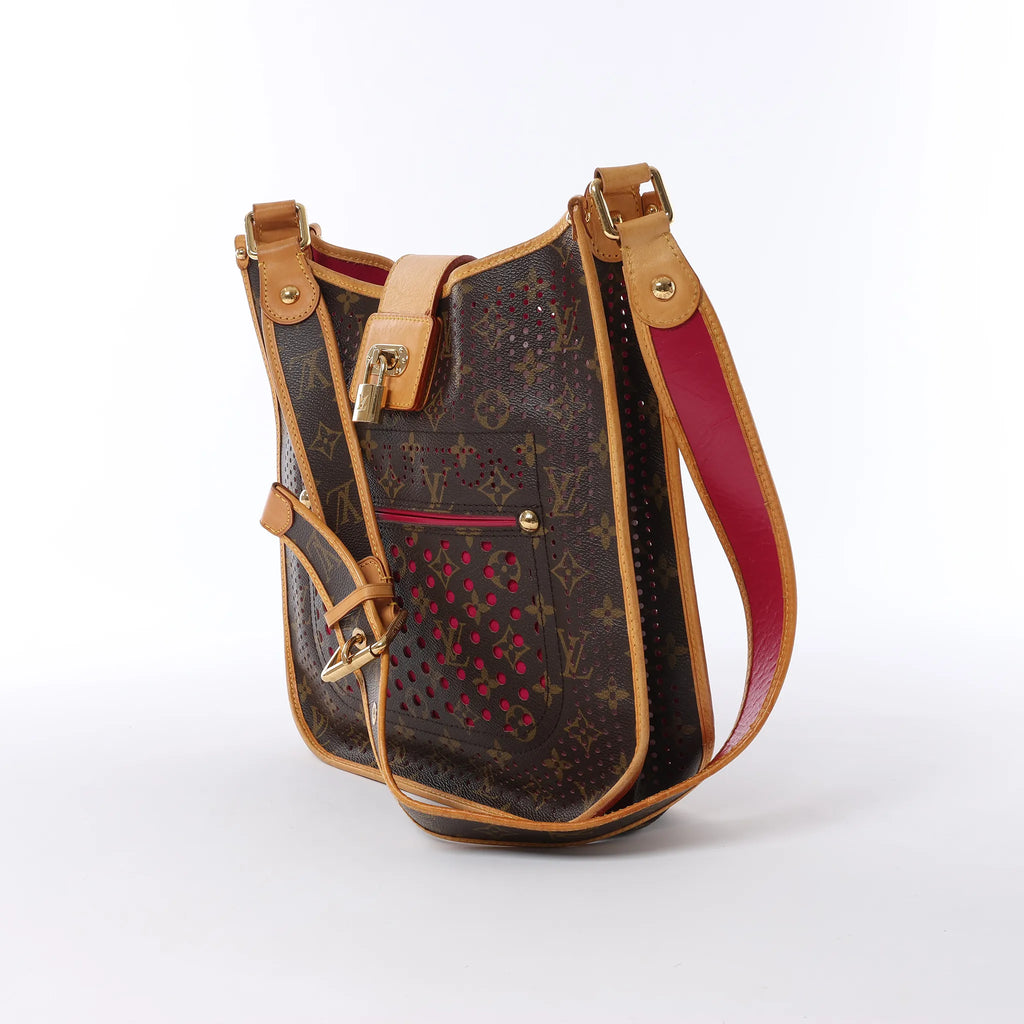 Louis Vuitton Musette Monogtam Perfo Soulder Bag in Brown x Pink M95172