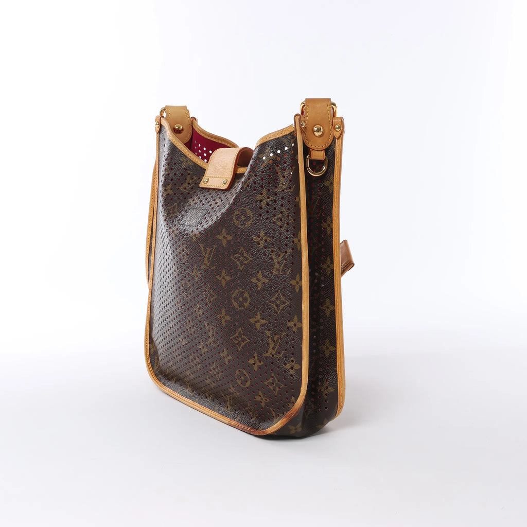 Louis Vuitton Musette Monogtam Perfo Soulder Bag in Brown x Pink M95172