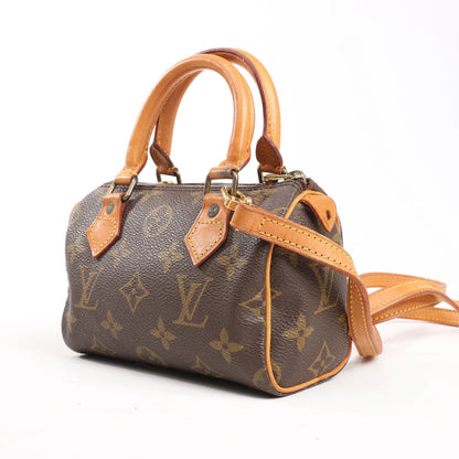 Louis Vuitton Speedy Nano Monogram 2Way Handbag in Brown M61252
