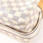 Louis Vuitton Damier Azur Naviglio Shoulder Bag in Beige N51189