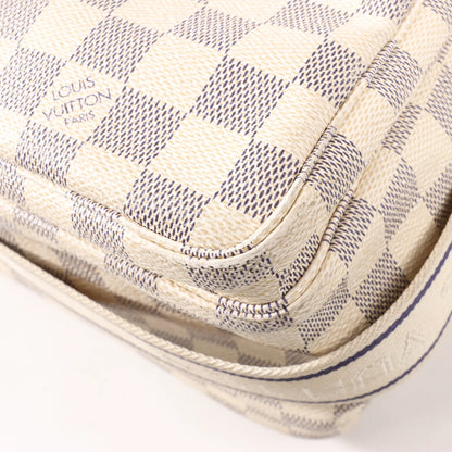 Louis Vuitton Damier Azur Naviglio Shoulder Bag in Beige N51189