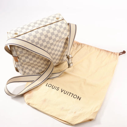 Louis Vuitton Damier Azur Naviglio Shoulder Bag in Beige N51189