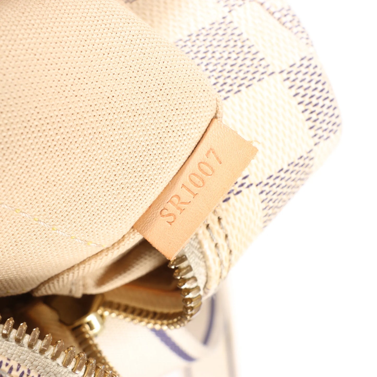 Louis Vuitton Damier Azur Naviglio Shoulder Bag in Beige N51189