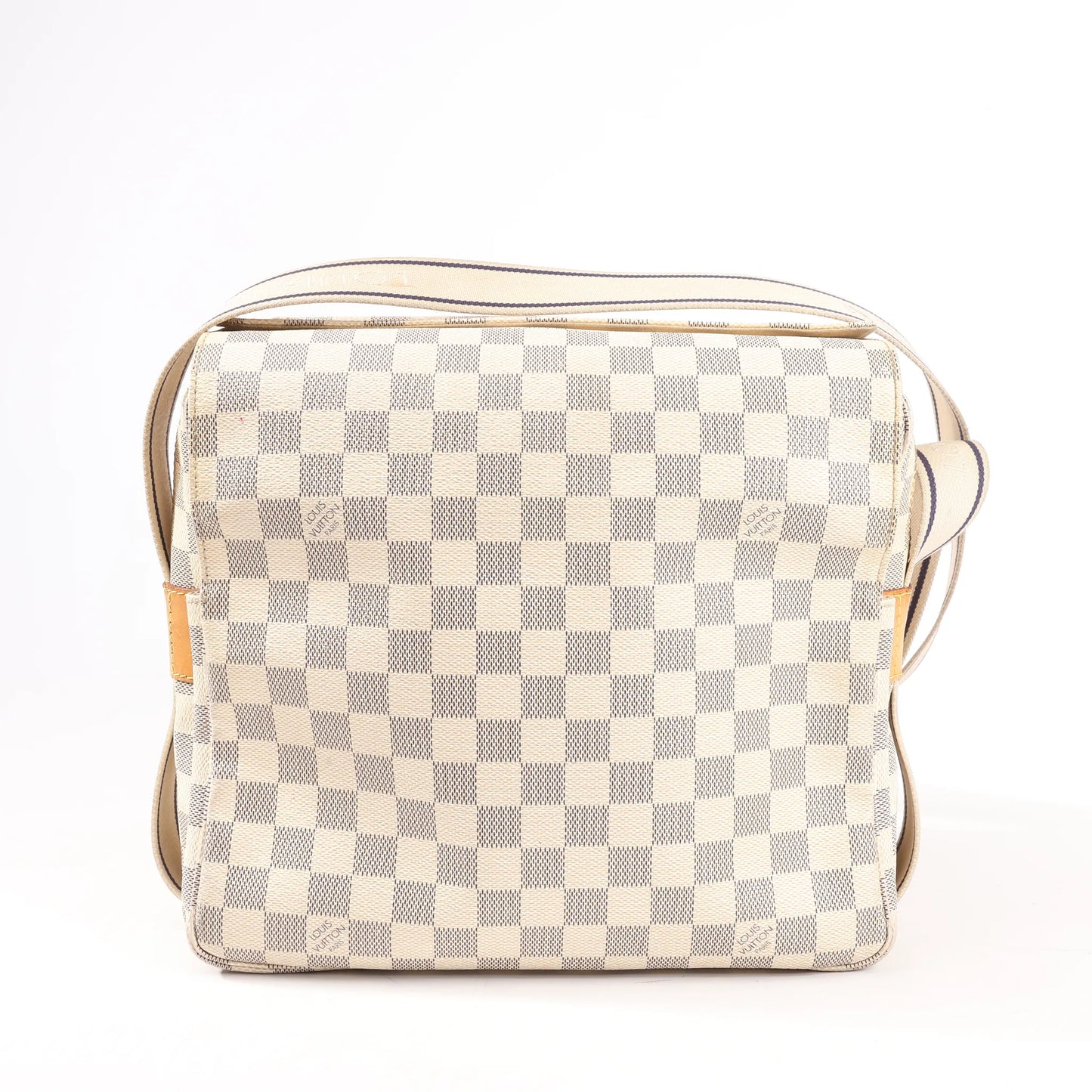 Louis Vuitton Damier Azur Naviglio Shoulder Bag in Beige N51189