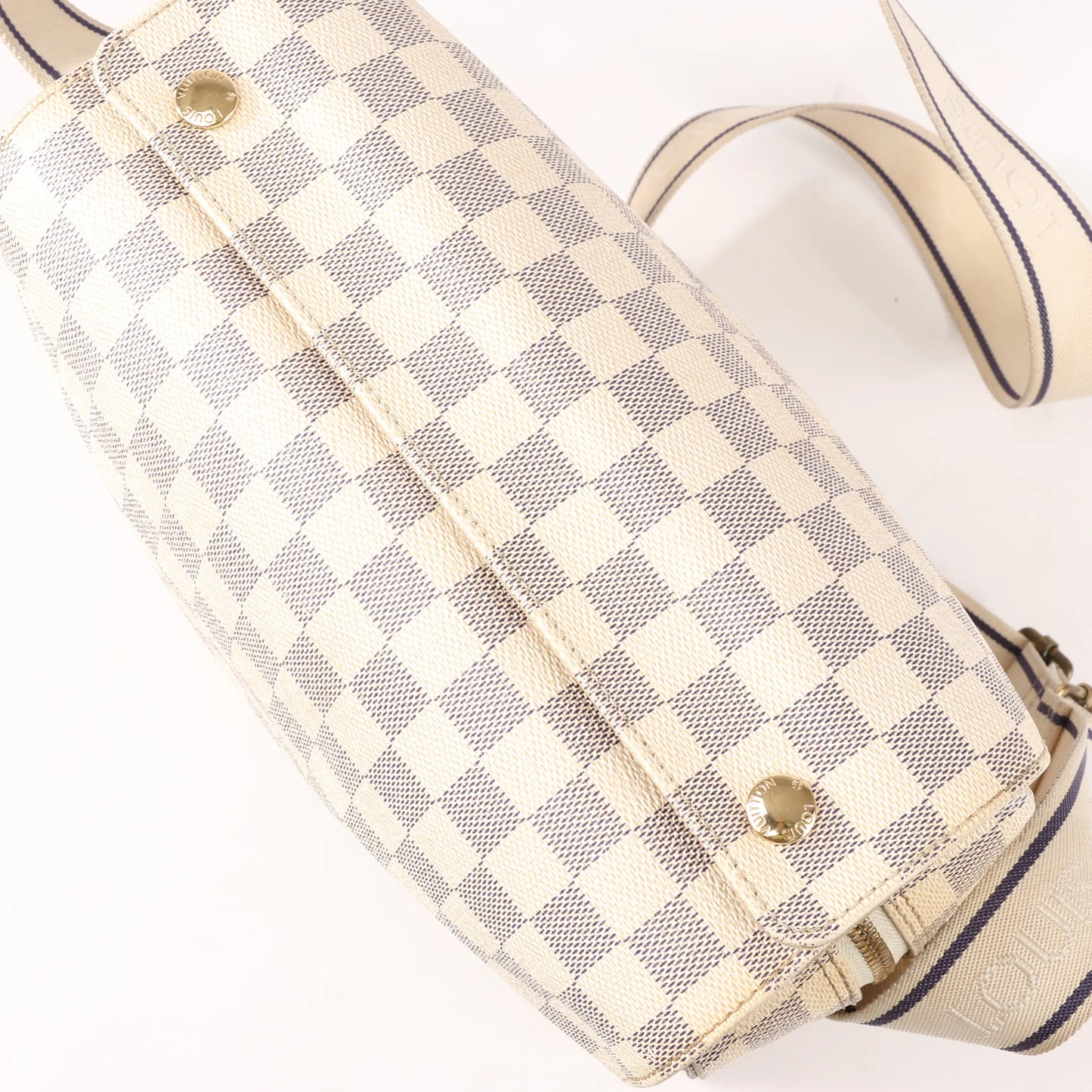 Louis Vuitton Damier Azur Naviglio Shoulder Bag in Beige N51189