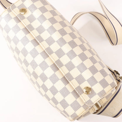 Louis Vuitton Damier Azur Naviglio Shoulder Bag in Beige N51189
