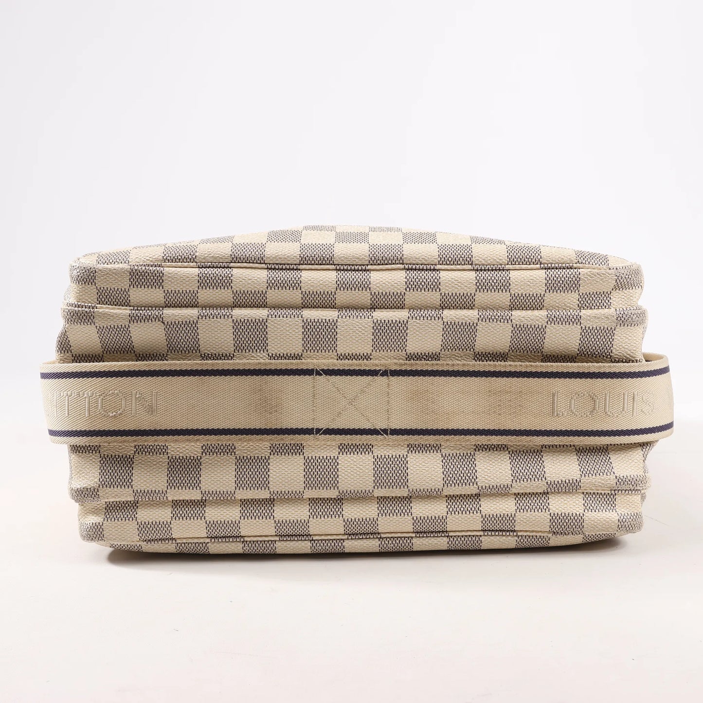 Louis Vuitton Damier Azur Naviglio Shoulder Bag in Beige N51189