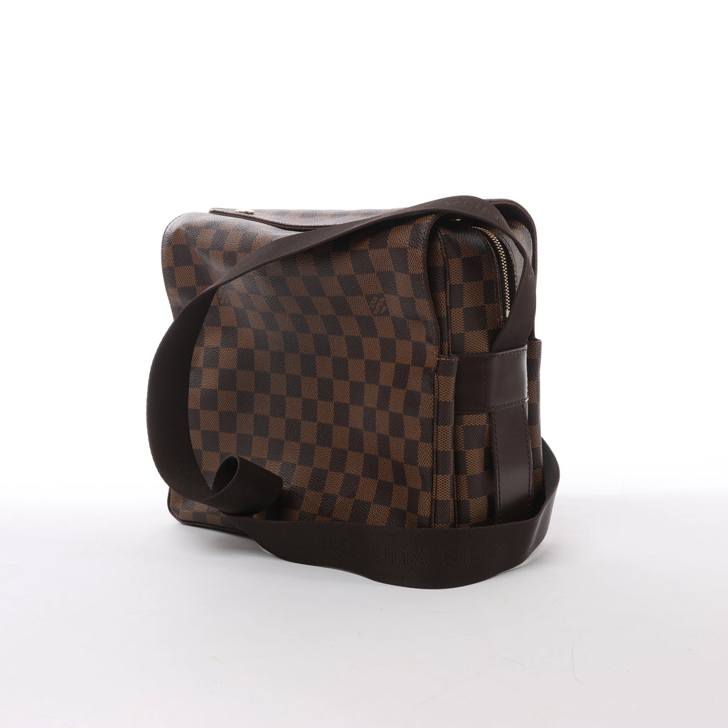 Bolso Bandolera Louis Vuitton Naviglio Damier Ebene en Marrón N45255