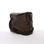 Bolso Bandolera Louis Vuitton Naviglio Damier Ebene en Marrón N45255