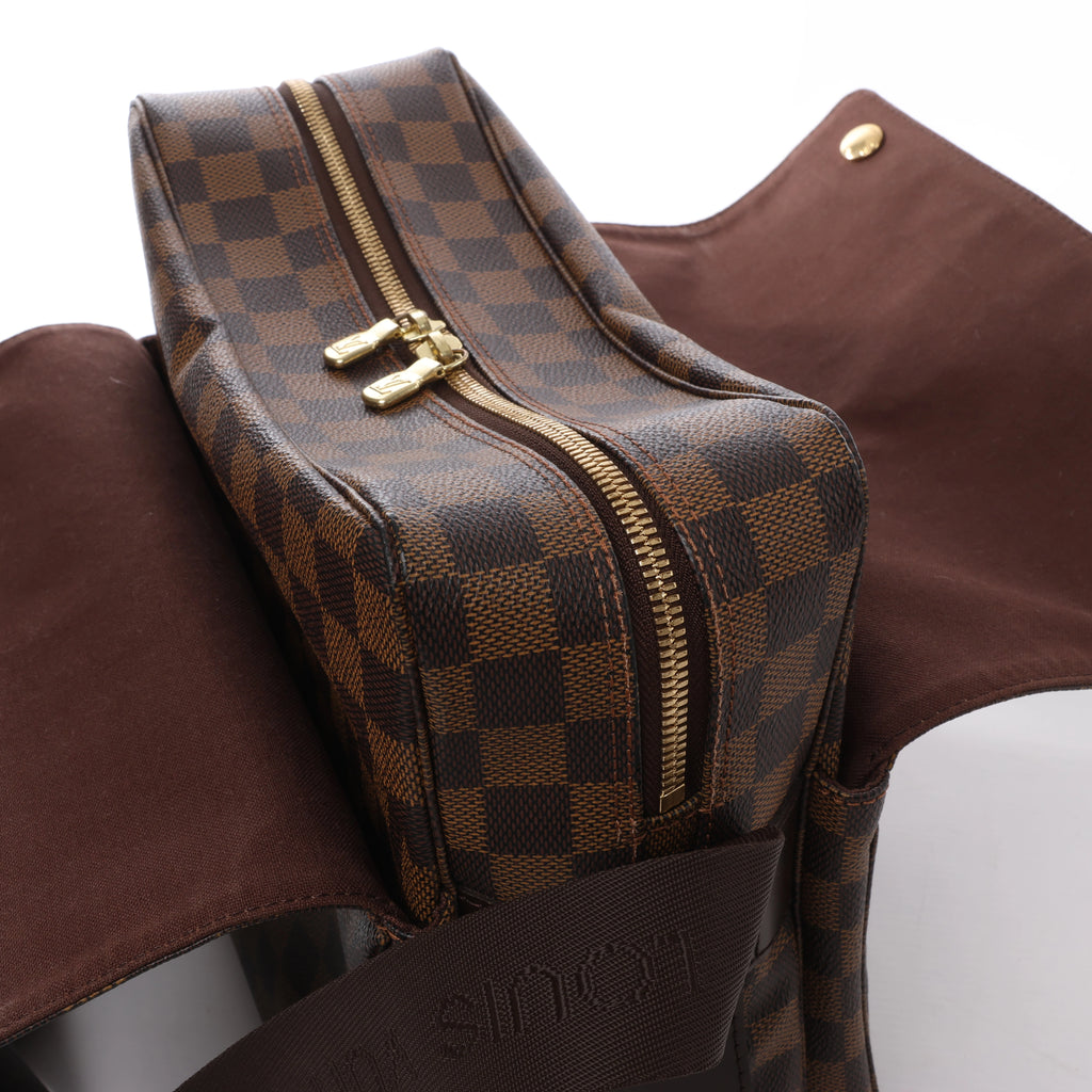 Bolso Bandolera Louis Vuitton Naviglio Damier Ebene en Marrón N45255