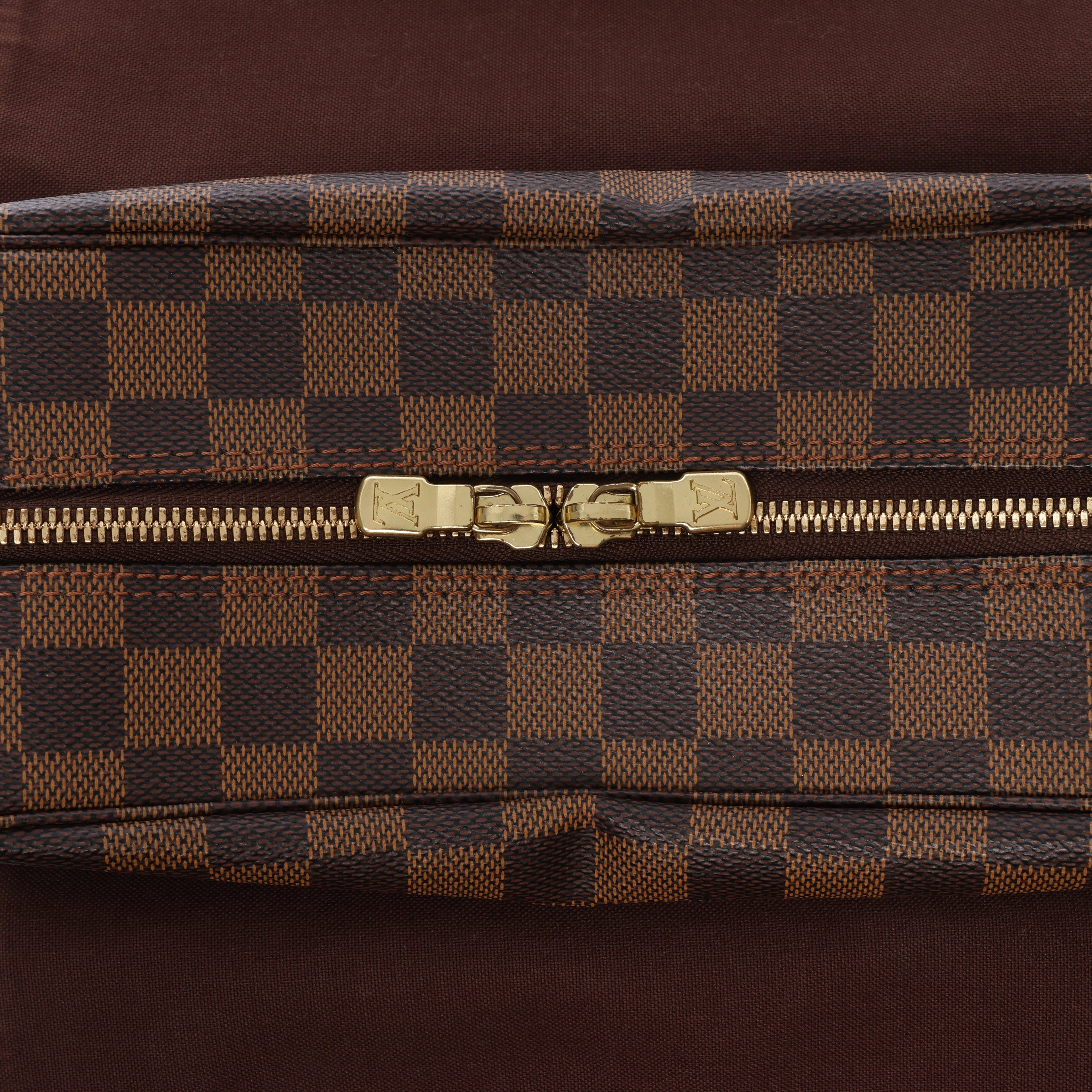 Bolso Bandolera Louis Vuitton Naviglio Damier Ebene en Marrón N45255