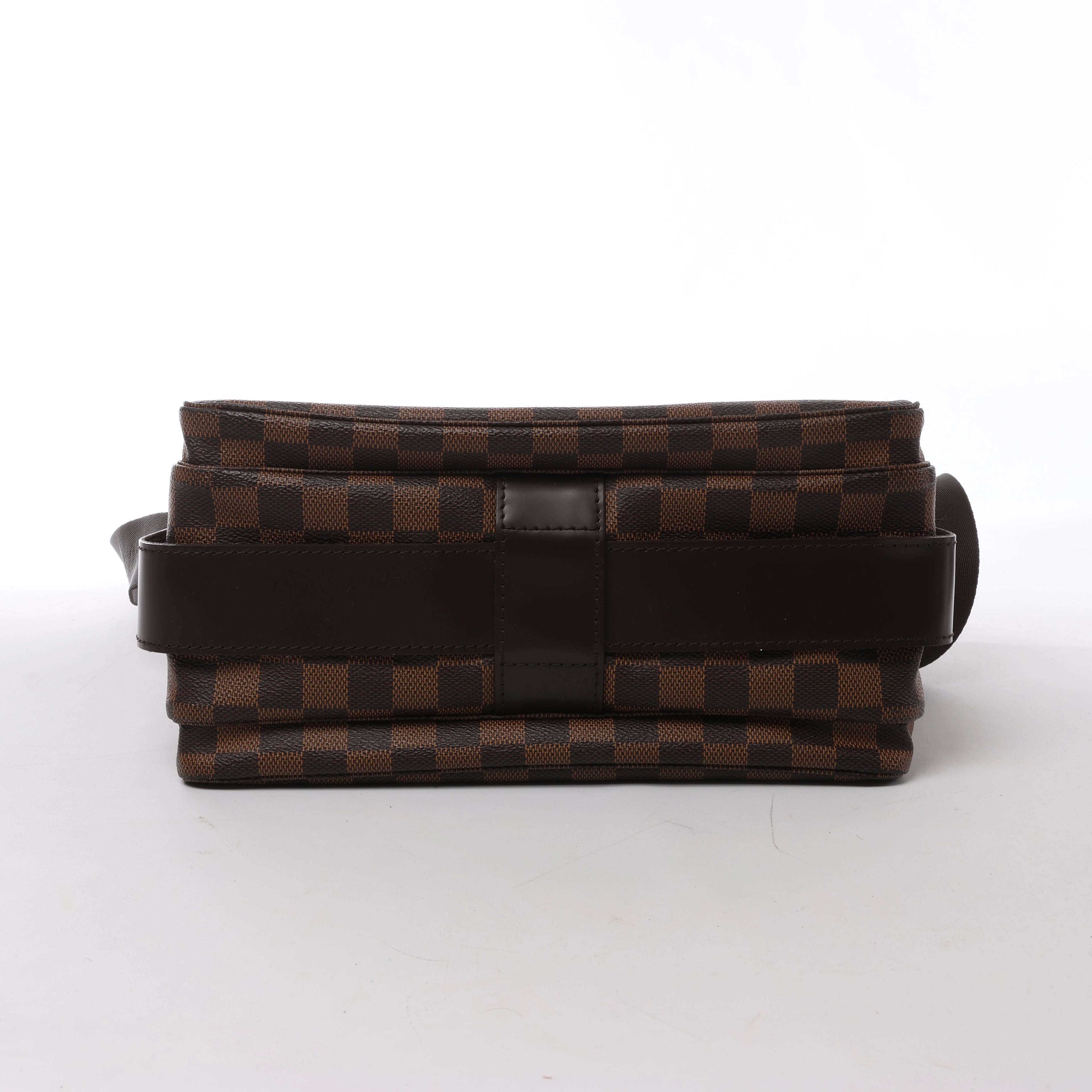 Bolso Bandolera Louis Vuitton Naviglio Damier Ebene en Marrón N45255