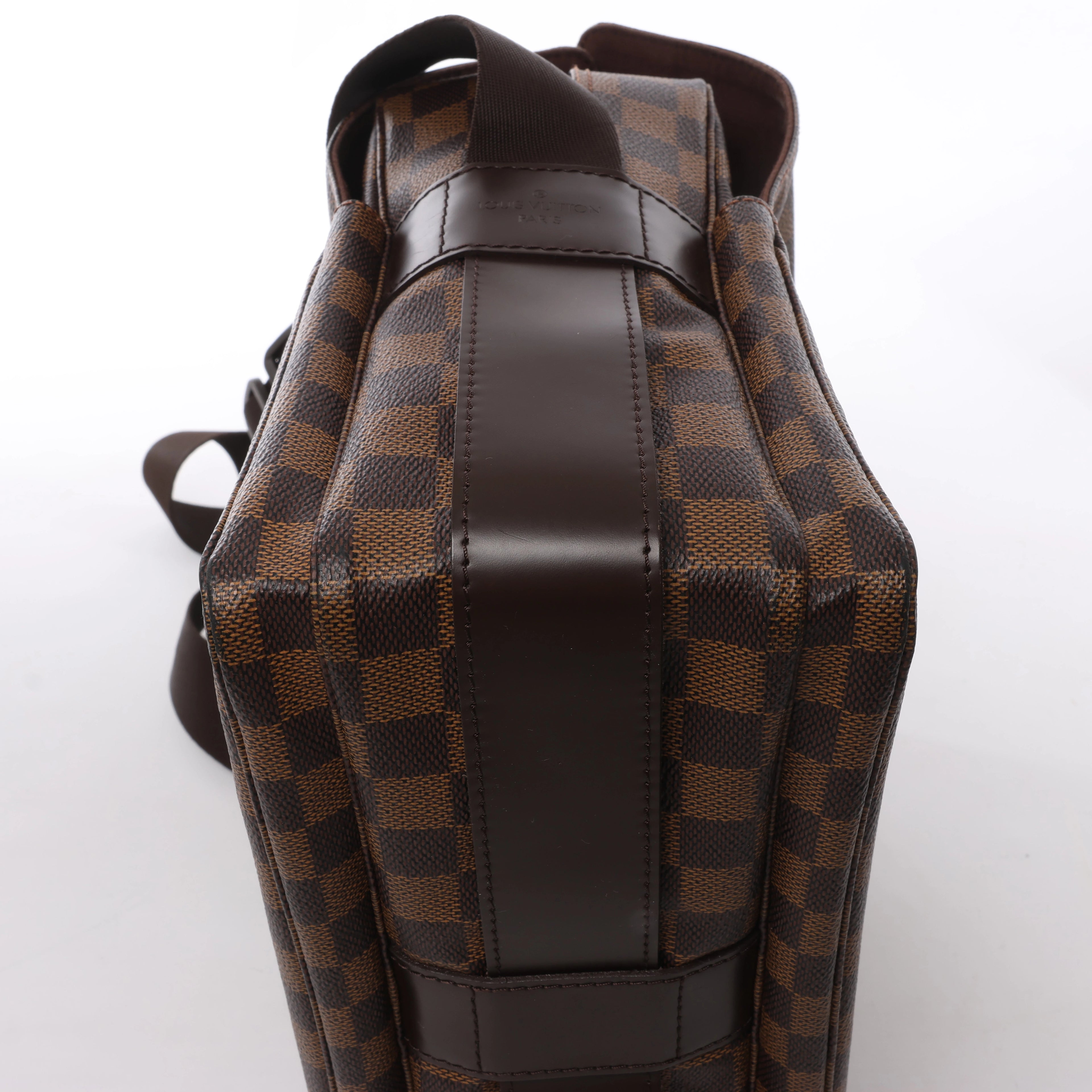 Bolso Bandolera Louis Vuitton Naviglio Damier Ebene en Marrón N45255