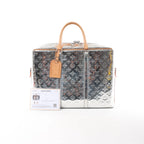 Louis Vuitton Neo Porte Documents Voyages Monogram Mirror Handbag in Silver M58755