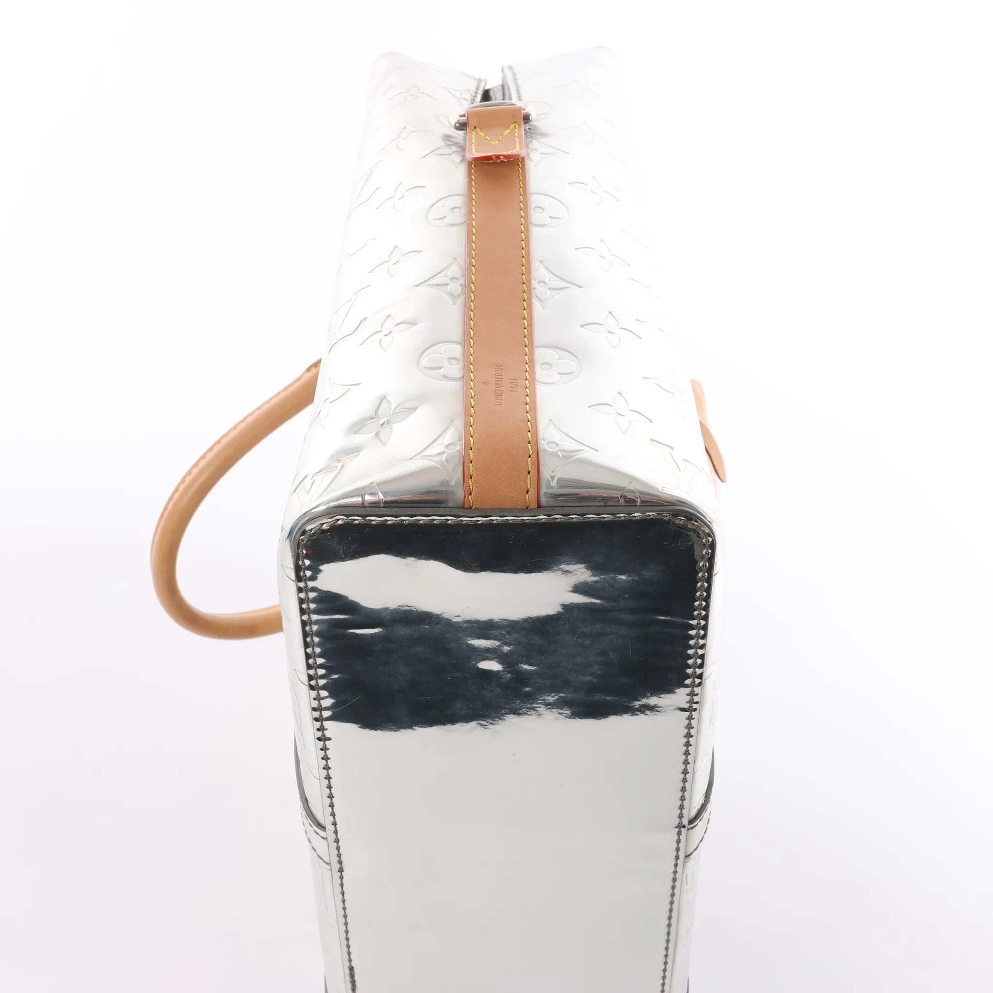 Louis Vuitton Neo Porte Documents Voyages Monogram Mirror Handbag in Silver M58755
