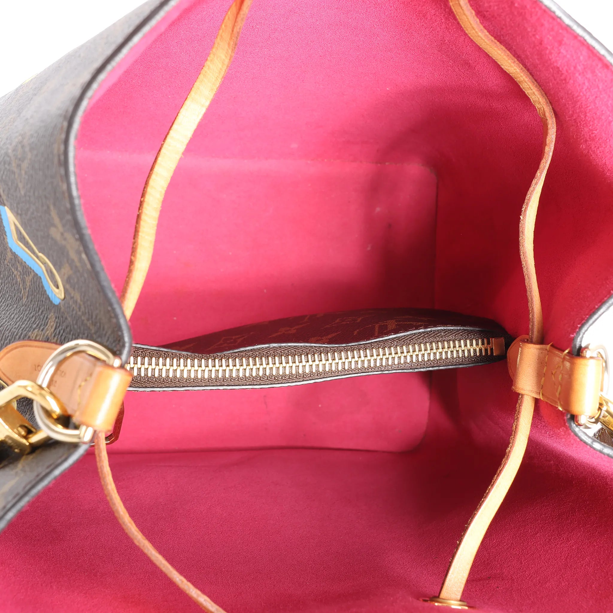Louis Vuitton Neonoe Monogram LOVE LOCK Shoulder Bag in Brown M44369
