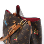 Louis Vuitton Neonoe Monogram LOVE LOCK Shoulder Bag in Brown M44369