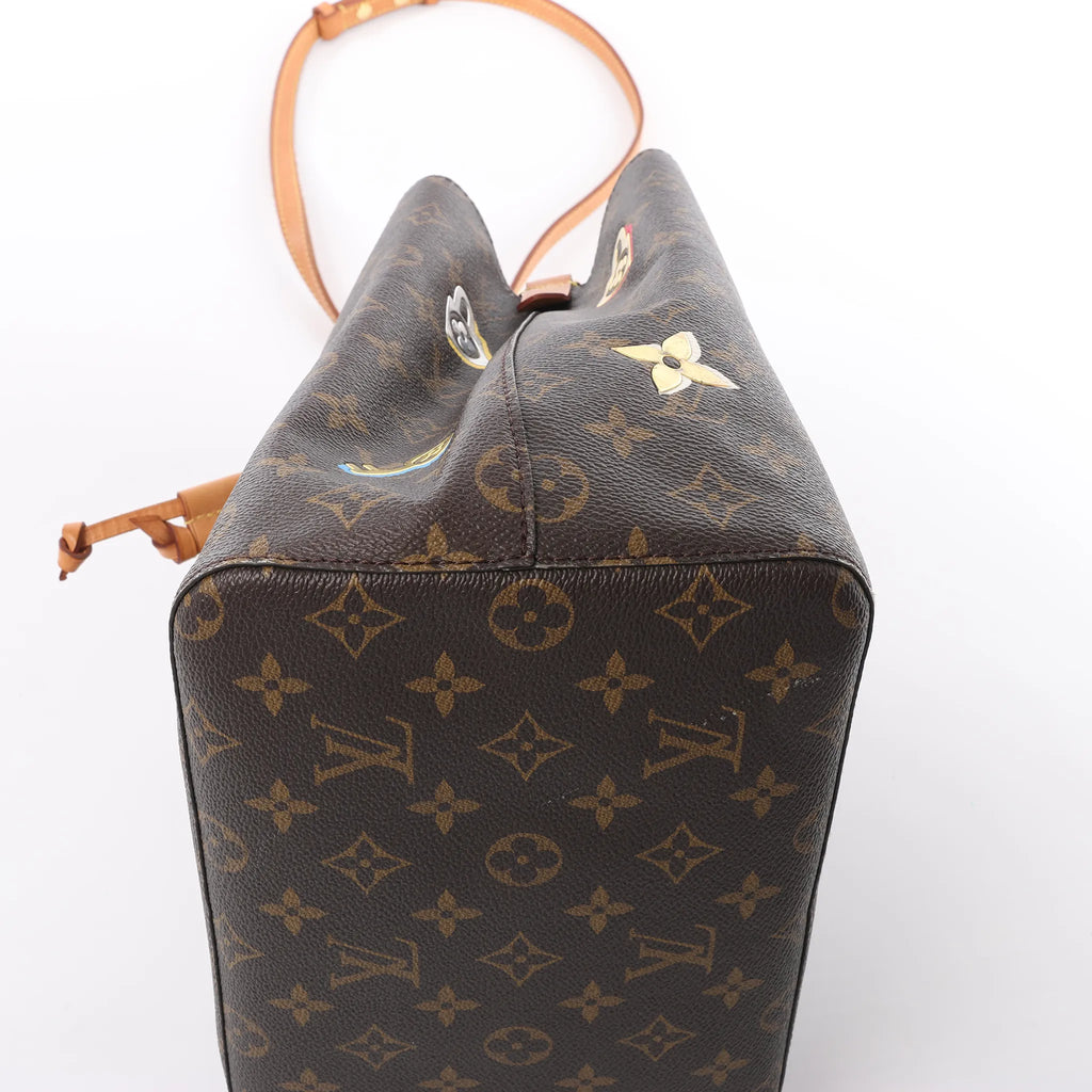 Louis Vuitton Neonoe Monogram LOVE LOCK Shoulder Bag in Brown M44369
