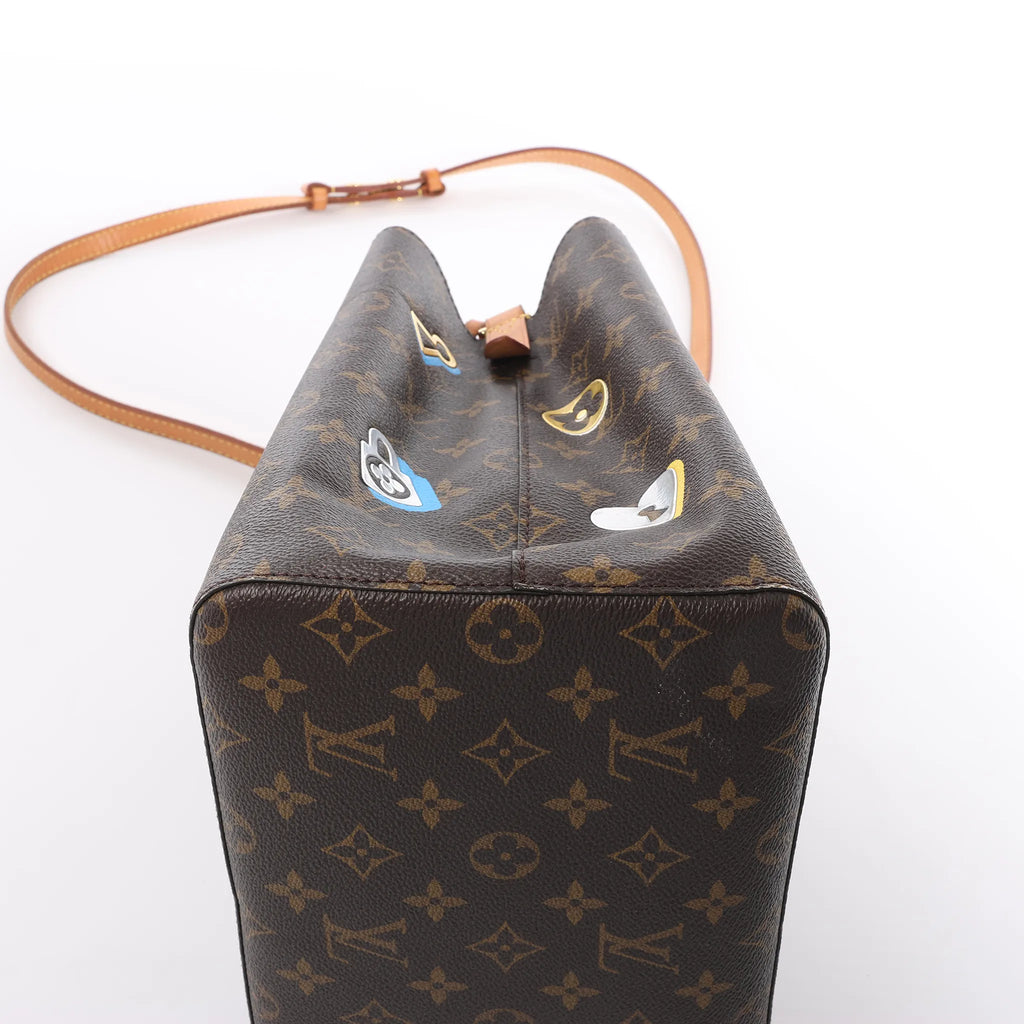 Louis Vuitton Neonoe Monogram LOVE LOCK Shoulder Bag in Brown M44369