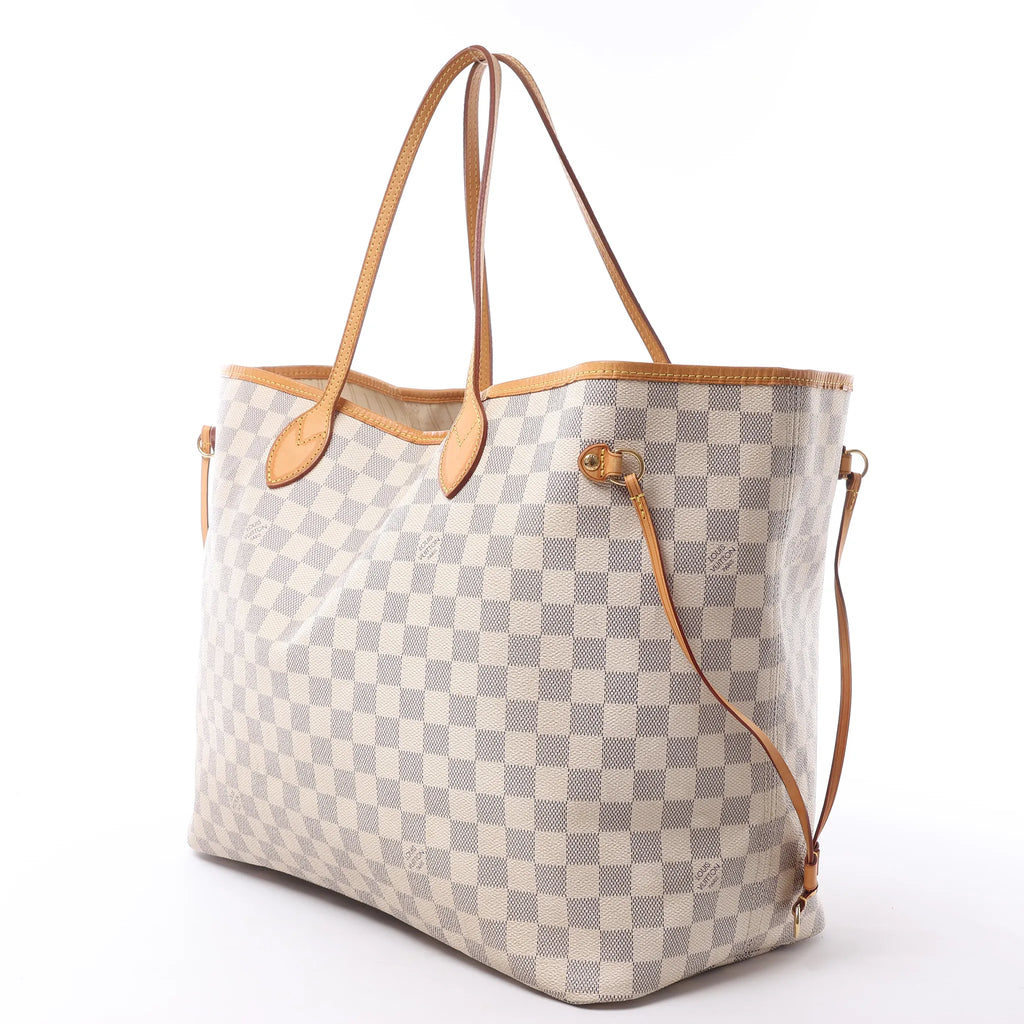 Louis Vuitton Neverfull GM Damier Azur Shoulder Bag in Beige N51108