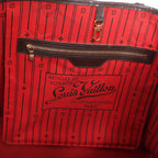 Bolso de Hombro Louis Vuitton Neverfull GM Damier Ebene en Marrón N51106