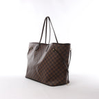 Bolso de Hombro Louis Vuitton Neverfull GM Damier Ebene en Marrón N51106