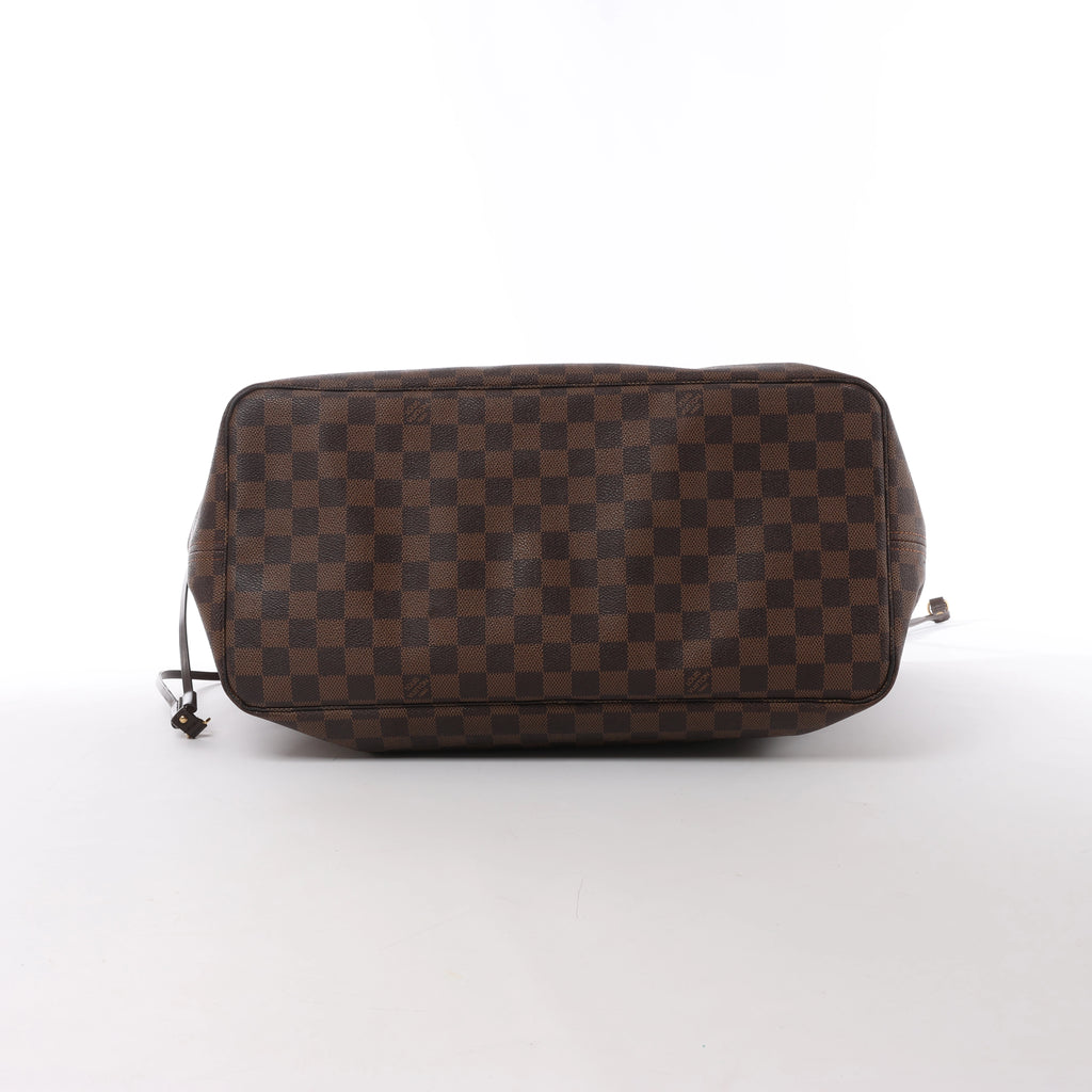 Bolso de Hombro Louis Vuitton Neverfull GM Damier Ebene en Marrón N51106