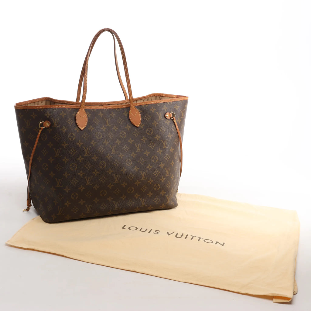 Louis Vuitton Neverfull GM Monogram Canvas Shoulder Bag in Brown M40157