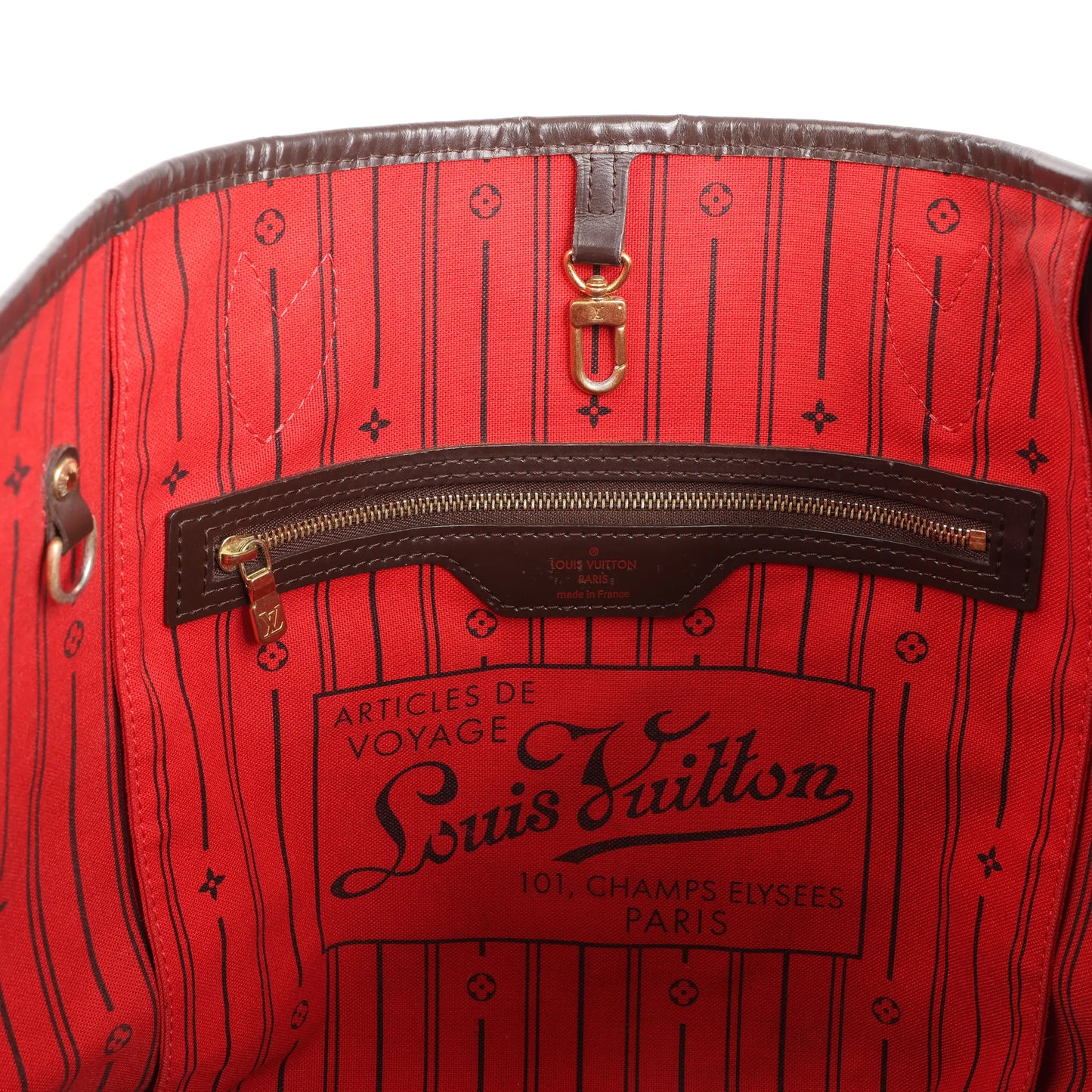 Louis Vuitton Neverfull MM Damier Ebene Shoulder Bag in Brown N51105