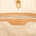 Louis Vuitton Damier Azur Neverfull MM Shoulder Bag in Beige N51107