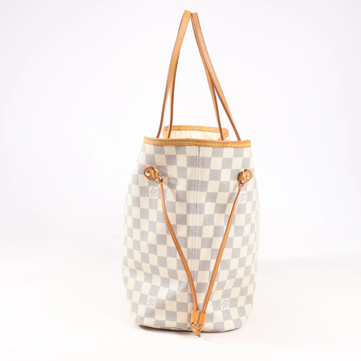 Louis Vuitton Damier Azur Neverfull MM Shoulder Bag in Beige N51107
