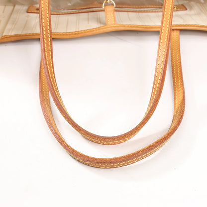 Louis Vuitton Damier Azur Neverfull MM Shoulder Bag in Beige N51107