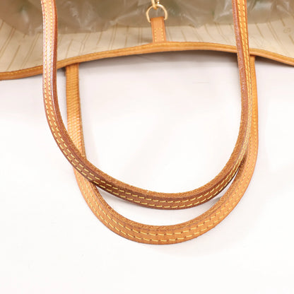 Louis Vuitton Damier Azur Neverfull MM Shoulder Bag in Beige N51107