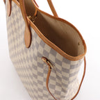 Louis Vuitton Neverfull MM Damier Azur Shoulder Bag in Beige N51107