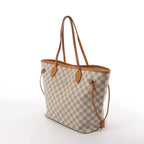 Louis Vuitton Neverfull MM Damier Azur Shoulder Bag in Beige N51107