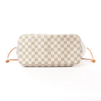 Louis Vuitton Neverfull MM Damier Azur Shoulder Bag in Beige N51107